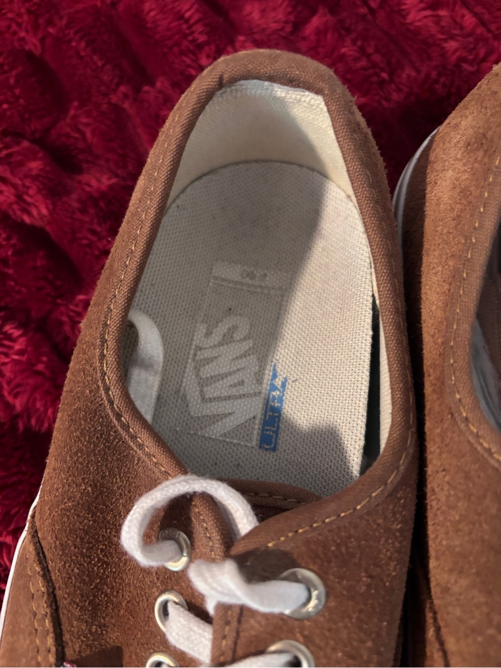 Vans Men’s Brown Suede Low-Top Sneakers - Picture 3 of 7